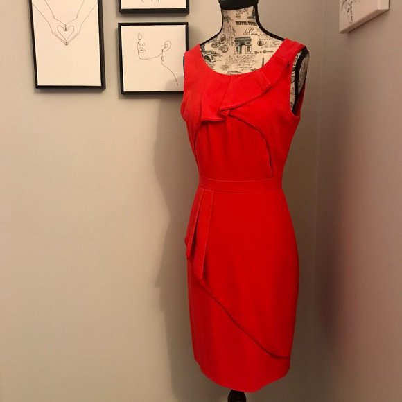 🌺 Red Asymmetrical Dress 🌺 - Picture 2 of 2